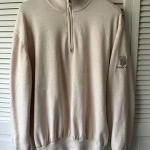 Men’s FootJoy sweater XL 100% wool/lined 1/2 zip